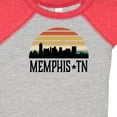 thumbnail image 4 of Inktastic Memphis Tennessee Skyline Retro Sunset Boys or Girls Baby Bodysuit, 4 of 5