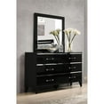 thumbnail image 2 of ACME Commode Rectangulaire Chelsie en Bois avec 5 Tiroirs de Rangement en Noir, 2 of 7