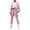 Pink womens sets, variant on Wenini Matching Sets for Women Solid Long Sleeve Round Neck Long Pants Sports Set Yoga Suit Casual Loose Fashion Elegant Leisure Time Sweater Athletic Wear Suit Gift on Clearance