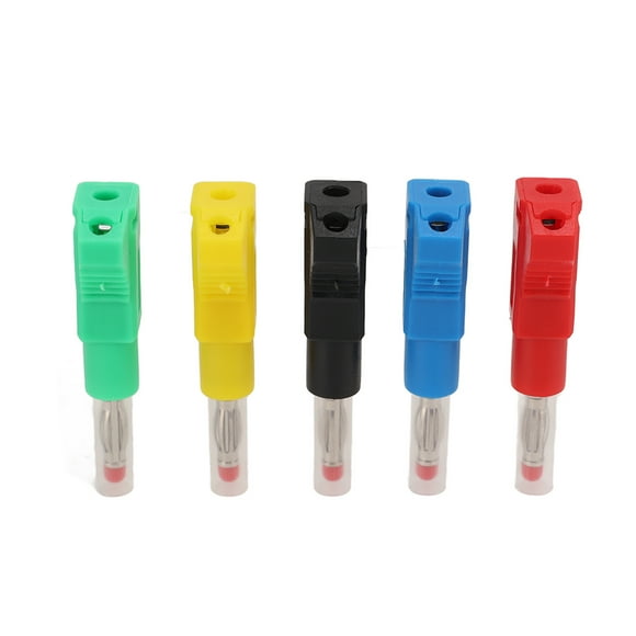 Retractable Speaker Wire Plug, Shrouded Banana Plug Insulated Weldable For Laboratory Factory DIY