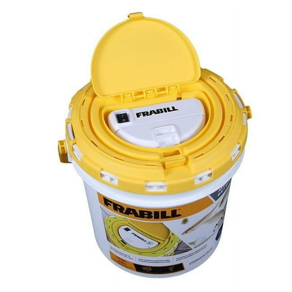 Dual Fish Bait Bucket with Built-In Aerator