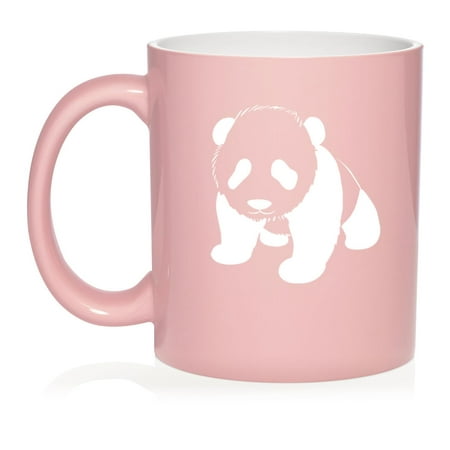 

Baby Panda Ceramic Coffee Mug Tea Cup Gift for Her Him Friend Coworker Wife Husband Animal Lover (11oz Light Pink)