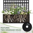 thumbnail image 5 of LVUYOYO Metal Privacy Planter Box with Trellis – Raised Garden Bed with Drainage for Climbing Plants, Patio & Garden, 70" x 46" x 12", Black, 5 of 8