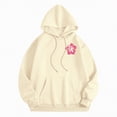 thumbnail image 4 of Xudanell Women Hoodies Graphic Cute Sweatshirts Basics Sleek Brushed Hooded Clothes Plus Size Blouses for Women, 4 of 6