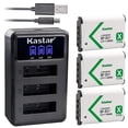 thumbnail image 1 of Cargador de batería con 3 baterías Kastar para Sony NP-BX1, 1 of 5