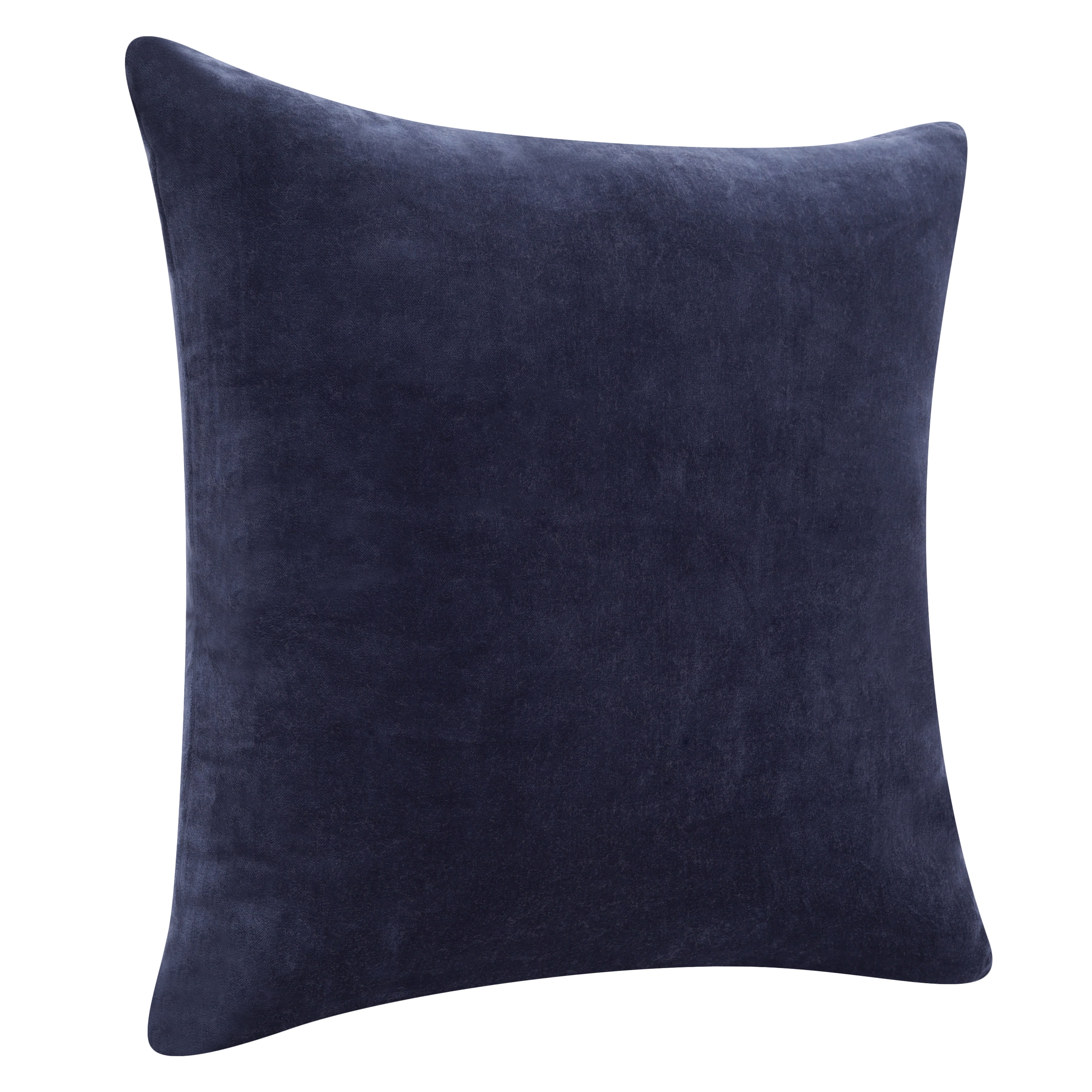 Ox Bay and Stacy Garcia 20" x 20" Ocean Blue Velvet Reversible Cotton Adult Decorative Throw Pillow