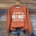 thumbnail image 4 of Womens Long Sleeve Hoodies Sweatshirts Winter Fall Sweater Crewneck Cute Pumpkin Print Graphic Ladies Fall Blouses Tops, 4 of 4