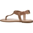 thumbnail image 3 of Women's Journee Collection Genevive Flat Thong Sandal Brown Faux Nubuck 6 M, 3 of 7