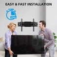 thumbnail image 6 of Full Motion TV Wall Mount Bracket for 32-80 inch TVs, Articulating Arms with Swivel Tilt Extension, Holds Up to 132lbs, Max VESA 600x400mm, 6 of 12
