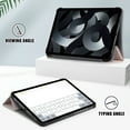 thumbnail image 3 of Mantto Case for iPad 10th Generation 2022 - Multi Viewing Angle Stand + Trifold Stand Hard Back Shell Smart Case Cover, with Sleep/ Wake for Newest iPad 10.9 Inch 2022 Tablet, Rosegold, 3 of 8