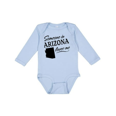 

Inktastic Someone in Arizona Loves Me Gift Baby Boy or Baby Girl Long Sleeve Bodysuit