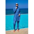 thumbnail image 3 of Andalus Full Coverage Burkini Set With Front Ruching A2502-6, 3 of 6
