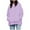 ZA-Purple, variant on Jsaierl Oversized Hoodies for Women Long Sleeve Loose Fit Pullover Top Drop Shoulder Solid Color Basic Hooded Sweatshirts with Kangaroo Pocket