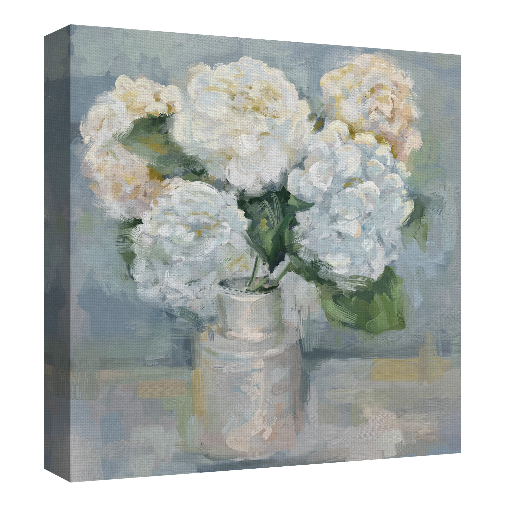 Masterpiece Art Gallery White Flower Bouquet Selections I by Studio Arts Canvas Art 24" x 24"