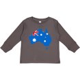 thumbnail image 3 of Inktastic Aussie Map Flag Boys or Girls Long Sleeve Toddler T-Shirt, 3 of 5