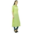 thumbnail image 6 of Phagun Indian Cotton Blend Kurti Kurta Casual Wear Collar Neck Tunic For Womens, 6 of 7