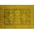 thumbnail image 1 of Ahgly Company Machine Washable Indoor Rectangle Oriental Yellow Industrial Area Rugs, 8' x 10', 1 of 4