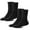 Black / Black, variant on Men and Women Thermal Winter Fleeced Lined Heat Socks (Black / Black, 10-13, 2 Pack)