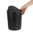 thumbnail image 5 of Hytrove 1Pcs Desktop Garbage Can Black Plastic For Home Office And Bathroom, 5 of 8