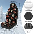 thumbnail image 7 of Uorisanigo Car Seat Covers for Front Seats Automotive Interior Accessories Coral Velvet Cloth Red Ladybug Car Seat Cover Universal Fit Cars Trucks and SUV, Set of 2, 7 of 7