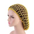 thumbnail image 4 of Shisuyan 2pcs Handcraft Crochet Net Hat Long Sleeping Hat Hair Protective Nightcap Hair Protector(Red, Yellow, 1pc for Each Color), 4 of 8