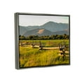 thumbnail image 3 of Stupell Industries Grassland Farm Fence Countryside Sunny Mountain Scene Photograph Luster Gray Floating Framed Canvas Print Wall Art, Design by Steve Smith, 3 of 6