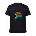 thumbnail image 5 of T-shirt South Africa Flag  Soft Cotton Adult Heat-Transfer Graphic T-Shirt - 180g Breathable Fabric, Unisex Summer Casual Wear with Durable Heat-Printed Design, 5 of 9