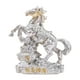 thumbnail image 2 of Adorno de caballo para el año de la prosperidad del Feng Shui, figura de caballo para habitaciones de invitados. Plata, 2 of 9