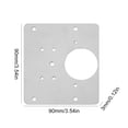thumbnail image 2 of Placa de fijación de bisagra de acero inoxidable con tornillo para puerta de armario, 2 of 4