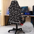 thumbnail image 3 of Pzuqiu Gothic Sun Computer Game Chair Cover Set of 4 Stretchable Moon Seat Cushion Protectors Slipcover with Straps and Zipper for Home Decor, Shop, Living Room, Office, 3 of 7