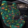 thumbnail image 2 of Uemuo Colorful Dinosaurs Pattern Car Seat Covers for Front Seats Waterproof Seat Covers for Cars, Universal Auto Front Seats Protector Fits for Car-2 PCS, 2 of 6