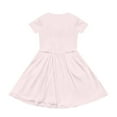 thumbnail image 3 of Uourmeti Axolotl Short Sleeve Dress for Girls 2-3 Summer Soft Swing Dress Casual Crewneck Knee Length A-Line Dresses with Pockets, 3 of 6