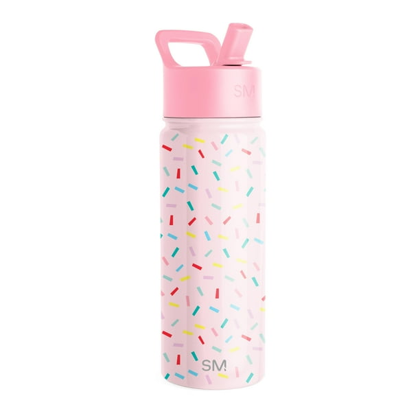 Botella de agua Simple Modern Summit Kids de 530 ml con tapa de pajita