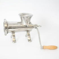 Lehman's Clamp-Down Meat Grinder #22, Manual Hand-Cranked Stainless Steel Meat Grinder for Home Use, Easy to Clean and Store