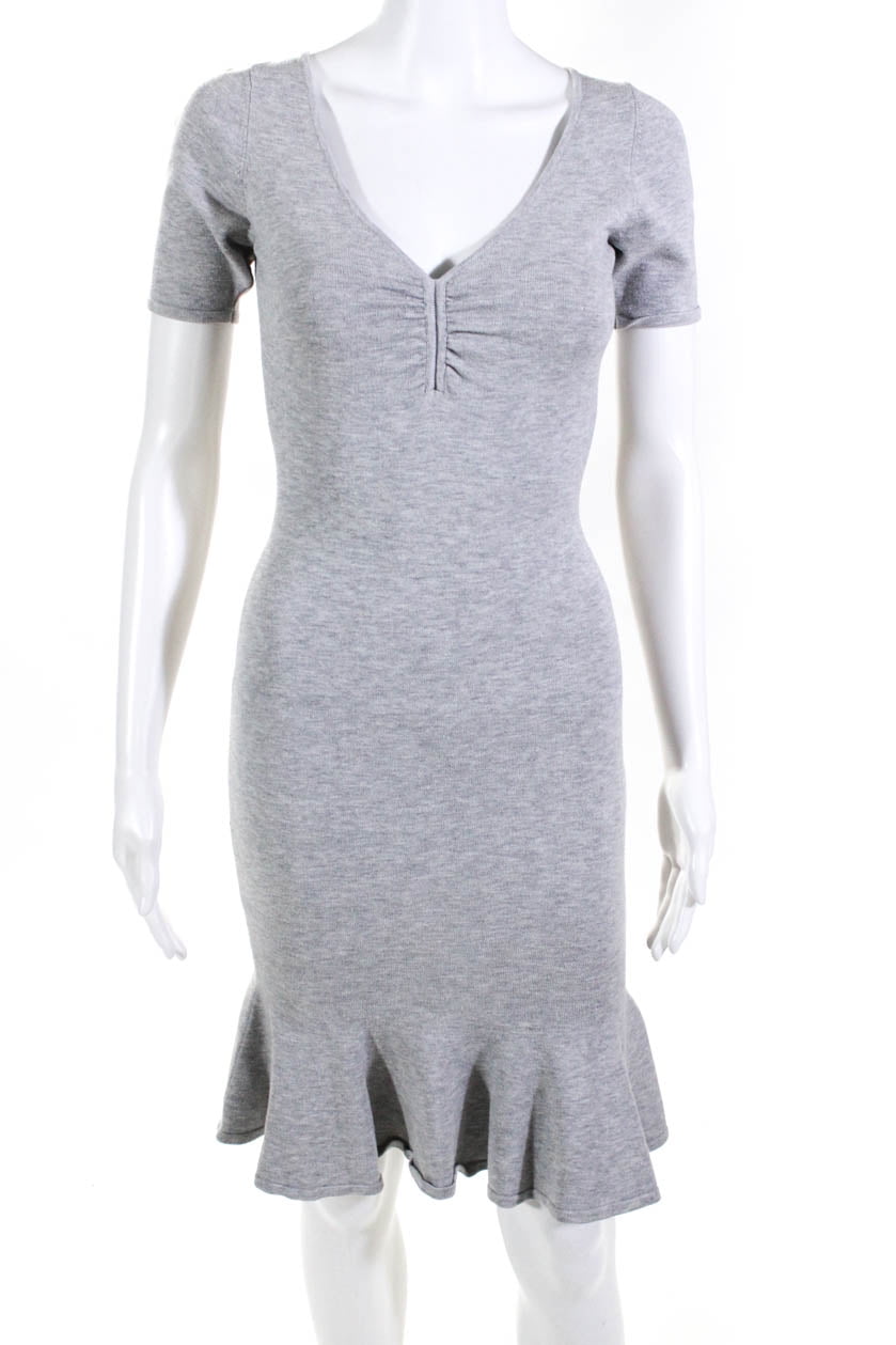 light gray sheath dress