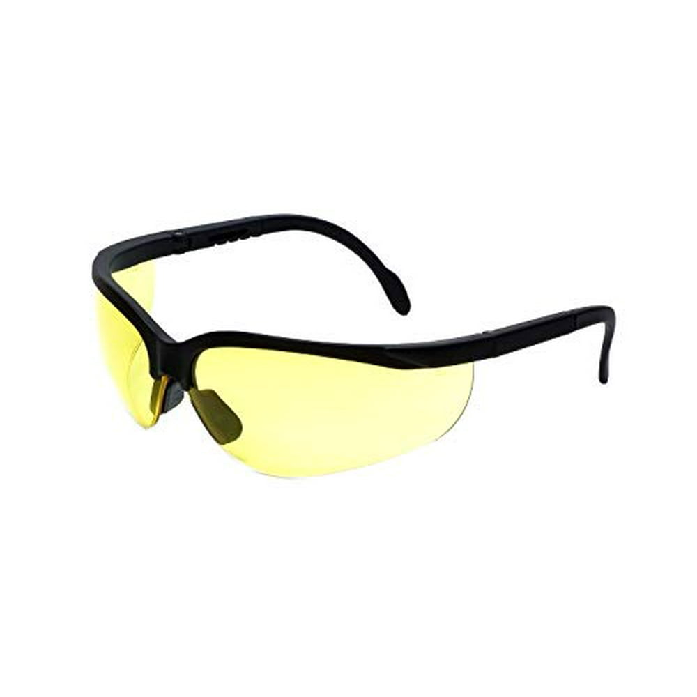 LEDwholesalers UV Protection Adjustable Safety Glasses with Yellow Tint