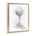 thumbnail image 2 of Stupell Industries Scandinavian Soft Pastel Golf on Tee Gold Floating Frame Canvas Art, 17 x 21, by Matthew Piotrowicz, 2 of 7