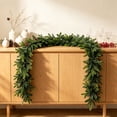 thumbnail image 6 of Gleefy Christmas Rattan Garland, 5.9 ft Artificial Leaves Swag for Staircase Railing, Fireplace, Indoor Christmas Display, 6 of 6