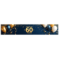 thumbnail image 2 of LUUFILx 60th Anniversary Celebration Banner Cheers to Years Backdrop Glitter Party Decoration for Milestone Birthday Wedding Event Photography Props Background, 2 of 8