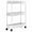 White, variant on 3 Tier Rolling Cart with 360° Wheels Bathroom Organizers and Storage Rolling Utility Mobile Shelf 3 Hanging Baskets Easy Assembly for Office, Kitchen, Laundry Room, 15.6in H,Black