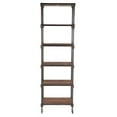 thumbnail image 2 of World Interiors ZWPX804 25 in. Paxton Wide Industrial Bookshelf, Brown, 2 of 4
