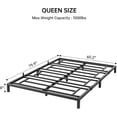 thumbnail image 2 of 8 Inch Queen Cama Frame con Almacenamiento Metálico Platform Cama Frame con Steel Slat Support Mattress Foundation No Caja Spring Needed Easy to Assemble Negro, 2 of 7