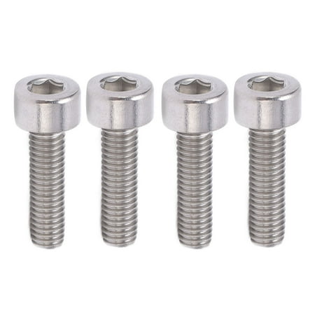 

6pcs Bicycle Flat Head Socket Screws Alloy Aluminum Hex Tapered Head Bolt for Montain Bike4 Screws