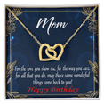 thumbnail image 2 of To Mom Birthday Message Wonderful Things Inseparable Necklace, 2 of 20