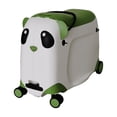 thumbnail image 1 of TUCCI Italy Kids Panda Ride-On Suitcase for Children, Hard Shell, Lightweight Carry-On With Wheels - Apple Green, 1 of 7