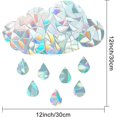 thumbnail image 3 of Pegatinas de alerta de vidrio de gota de lluvia en la nube Calcomanías de alerta de vidrio de ventana de arco iris estático Decoraciones de Sun Catcher Vinilo prismático no adhesivo para Pr Feliz Sencillez, 3 of 5