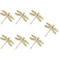 thumbnail image 3 of FRCOLOR 7pcs Vintage Cabinet Handle Dragonfly Metal Kitchen Cabinet Bar Knobs and Closet Door Drawer Handles Golden, 3 of 8