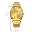 thumbnail image 2 of Men's Stainless Steel Quartz Dress Watch with Luminous & Date Calendar, Water-Resistant Business Wristwatch for Office, Travel & Formal Wear, 2 of 5