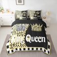 thumbnail image 2 of Castle Fairy 7-Piece Twin Bedding Set Crown Abstract Cheetah Print, 2 of 8
