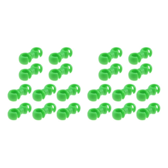 Transemion 10pcs Line Clip For Hose Guide Brake Cable Parts In Plastic For S Style Clips Green 10pcs 2Set